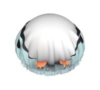Cute Penguin Shower Cap Reusable Elastic Bath Caps Waterproof Bath Hair Hat for Women Men Spa Salon Large Shower Bonnet Double Layer Bathing Hair Cap for Long Hair, Braids