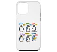 Cute Penguin Species Cartoon Arctic Wildlife Penguins Design Case for iPhone 12 mini