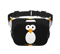Cute Penguin Square Double Layer Waist Bag Belt - Unisex Everywhere Fanny Pack Purse with Adjustable Strap, Running, Travel