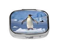 Cute Penguin Square Mini Medicine Box, Lightweight to Carry, Durable and Long-Lasting