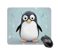 Cute Penguin Square Mouse Pad Portable Computer Mousepad with Non-Slip Rubber Base 25 * 30cm Ultra-Thin Gaming Mouse Mat for Computer Laptop Office Desk Accessories