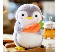 Cute Penguin Toy Soft Warm Doll For Kids Stuffed Animal Christmas Birthday Party Cuddly Companion (A, One Size)
