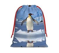 Cute Penguin Ultra Soft Velvet Gift Bag, Stylish Design, Preferred For Holidays