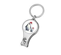 Cute Penguin Wearing Santa Hats Minimalistic Nail Clippers Toenail Clipper Cutters Professional Nail Trimmer Nail Cuticle Cutter for Women Men