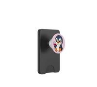 Cute Penguin Wine Lover Comic Style PopSockets PopWallet for MagSafe