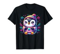 Cute Penguin Winter Sweater Snowflake Illustration Value Graphic T-Shirt
