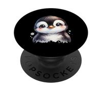 Cute Penguin with Big Eyes - Winter Animal Design for Kids PopSockets Adhesive PopGrip