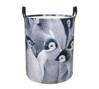 Cute Penguin1 Print Laundry Hamper Basket Tall Laundry Basket, Hamper For Blanket Storage For Bedroom