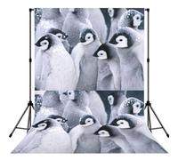 Cute penguin1 Printed Shooting Backdrop Cloth, Soft Wrinkle Free Background, Versatile Studio Display Prop