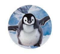 Cute Penguins Baby Taking Pictures Prints Round Mouse Pad 2 PCS,Non-Slip Rubber Base Mousepad Mouse Mat for Laptop Computer Office 7.9 x 7.9 Inch
