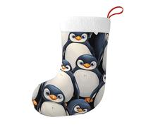 Cute Penguins Christmas Stocking, Candy Gift Bags, Hanging Stocking Ornament, Christmas Decorations