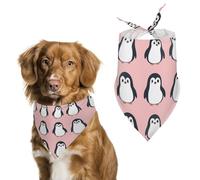 Cute Penguins Cute Dog Bandanna Scarf Printed Adjustable Triangle Pet Kerchief for Dogs And Cats
