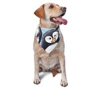 Cute Penguins Dog Bandana Pet Scarf Accessories for Small Medium Dogs Cats Photo Prop, Triangle Pet Bandanas Adjustable Puppy Bib Washable Dog Kerchief Puppy Neckerchief