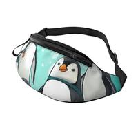 Cute Penguins Family Fanny Pack for Men Women Fashion Running Waist Packs Waterproof Crossbody Bags Everywhere Belt Bag with Adjustable Strap Sports Hip Pack for Travel Wallet
