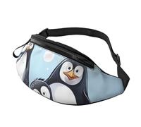 Cute Penguins Fanny Pack for Men Women Crossbody Waist Bag Waterproof Sports Belt Bag Outdoor Hip Pack
