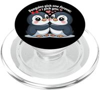 Cute Penguins for Couples PopSockets PopGrip for MagSafe