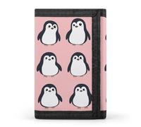 Cute Penguins Funny Trifold Wallet RFID Blocking Front Pocket Wallets with ID Window Gifts for Men Women