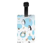 Cute Penguins Luggage Tags, Handbag Tags, Checked Luggage, Hand Luggage and Handbag Travel Accessories