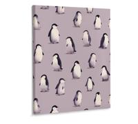 Cute Penguins Modern Wall Art Artwork Pictures | Funny Hanging Painting for Living Room Bedroom Office