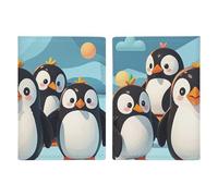 Cute Penguins Passport Holder Personalized Passport Wallet for Women Men Travel Document Organizer Holder