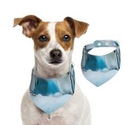 Cute Penguins Pet Scarf Dog Bandanas Spring Summer Soft Cotton Puppy Scarfs Adjustable Accessories for Small Medium Large Girl Boy Pup Medium