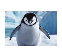 Cute Penguins Placemats Set 30x45cm Heat Resistant Washable Placemat Waterproof Table Placemats Non-Slip Wipeable Tables Mat Kitchen Place Mats for Dining Party Home Decor