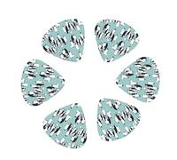 Cute Penguins print Guitar Picks, 12PCS Premium Celluloid Guitar Pick Medium for Acoustic Guitar, Electric Guitar, Bass
