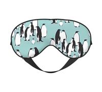 Cute Penguins Print Outdoor Travel Stylish Eye Mask Adjustable Sleep Camping Meditation Relaxation