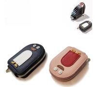 Cute Penguins Pu Credit Card Coin Wallet, Creative Cartoon Penguin Accordion Card, Women's Leather Credit Card Holder, Penguin Credit Card Wallet, Portable Penguin Card Holders with Zip (2 Pcs b)