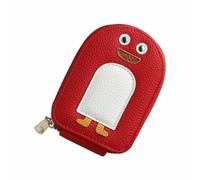 Cute Penguins PU Credit Card Coin Wallet,Credit Card Wallet with Zip, Card Slots Credit Card Holder,Portable Penguin Card Holders Mini Wallet, Multi-slots Credit Cards Bag PU Leather Cute Card Bag