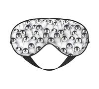 Cute Penguins Sketch Print Functionality Eye Mask Sleep Lightweight Travel Yoga Camping Outdoors Relaxation