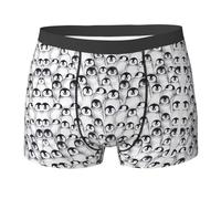 Cute Penguins Sketch Print Men'S Boxer Briefs Soft And Breathable Underwear For Men All Day Comfort