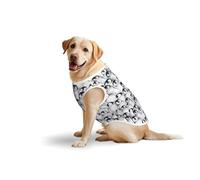 Cute Penguins Sketchprint Medium Large Pets Vest Outdoor Play Home Lounging Sleeveless Tank Top T-Shirt