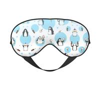 Cute Penguins Sleep Eye Mas Updated Design Light Blocking Night Eye Blinder Men Women Shift Travel Gifts