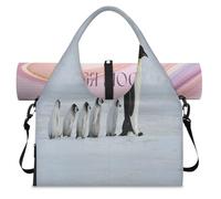 Cute Penguins Sports Duffel Bag for Women Men Penguins Chick Weekend Overnight Bag with Shoe Compartment Shoulder Tote Luggage Bag for Yoga Gym Travel