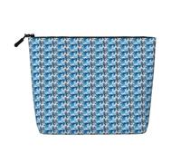 Cute Penguins Taking Pictures Print Lightweight Portable Makeup Bag Women Large-Capacity Cosmetic Pouch Toiletry Travel