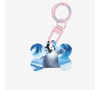 Cute Penguins Taking Pictures Printing Acrylic Dog Bone Ornament,Dog Tags Personalized Pet Ornament, Key Chain Bone Shaped Id Tags