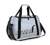 Cute Penguins Travel Duffel Bag for Girls Boys Women Men Penguins Chick Weekend Overnight Bag Shoulder Tote Luggage Handbag for Travel Sports Gym