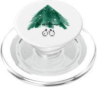 Cute Penguins Under Christmas Tree PopSockets PopGrip for MagSafe