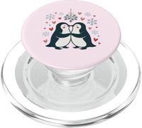 Cute Penguins Valentines PopSockets PopGrip for MagSafe