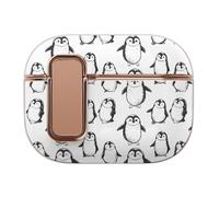 Cute Penguins Winter Animals Headphone Case Compatible with Airpod Pro 2 Protective Cover Cute Hard Case