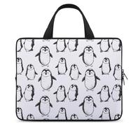 Cute Penguins Winter Animals Laptop Bag Sleeve Funny Tablet Case Protective Carry Bag Briefcase with Handle 15inch