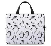 Cute Penguins Winter Animals Laptop Bag Sleeve Funny Tablet Case Protective Carry Bag Briefcase with Handle 13inch