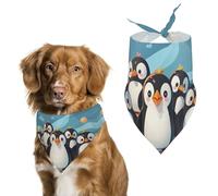 Cute PenguinsPet Scarf Dog Bandana for Small Medium Large Exquisite Unique Cat Dogs Kerchief Premium Fabric Cute Triangle Cat Dogs Bibs Scarf