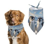 Cute PenguinsPet Scarf Dog Bandana for Small Medium Large Exquisite Unique Cat Dogs Kerchief Premium Fabric Cute Triangle Cat Dogs Bibs Scarf