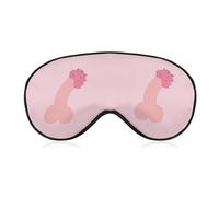 Cute Penis Dick Sleep Eye Mask Night Shade Cover Soft Adjustable for Travel Naps