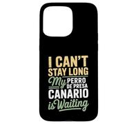 Cute Perro De Presa Canario Dog Mom Dad Breed Love Puppy Case for iPhone 15 Pro Max