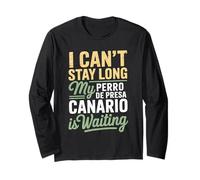 Cute Perro De Presa Canario Dog Mom Dad Breed Love Puppy Long Sleeve T-Shirt