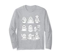 Cute Persian Cat Baking Pastry Chef Long Sleeve T-Shirt