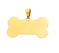 Cute Personalized Engraved Stainless Steel Dog Cat Pet ID Name Blank Bone Tag